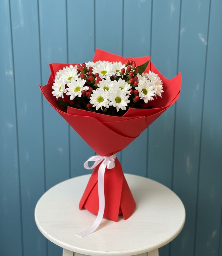 Букет цветов из: Хризантемы в Некрасовском