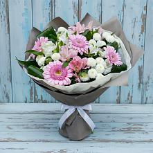 Букет цветов из:  Герберы, Альстромерии и Хризантемы #REPLACE_PRED# Некрасовском