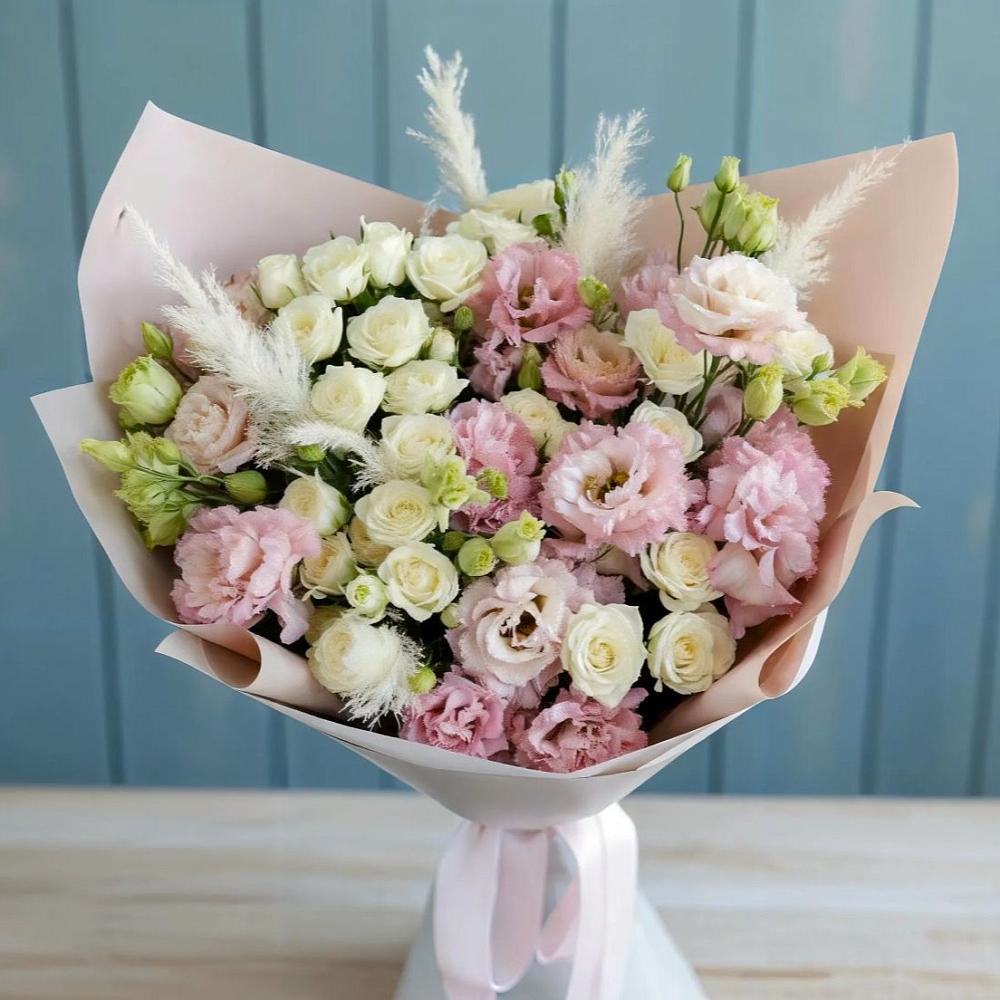 Букет цветов из: Альстромерии и Розы в Некрасовском