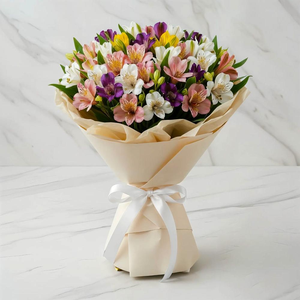 Букет цветов из: Альстромерии в Некрасовском