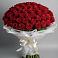 Букет 101 Красная роза Блэк Мэджик в Некрасовском