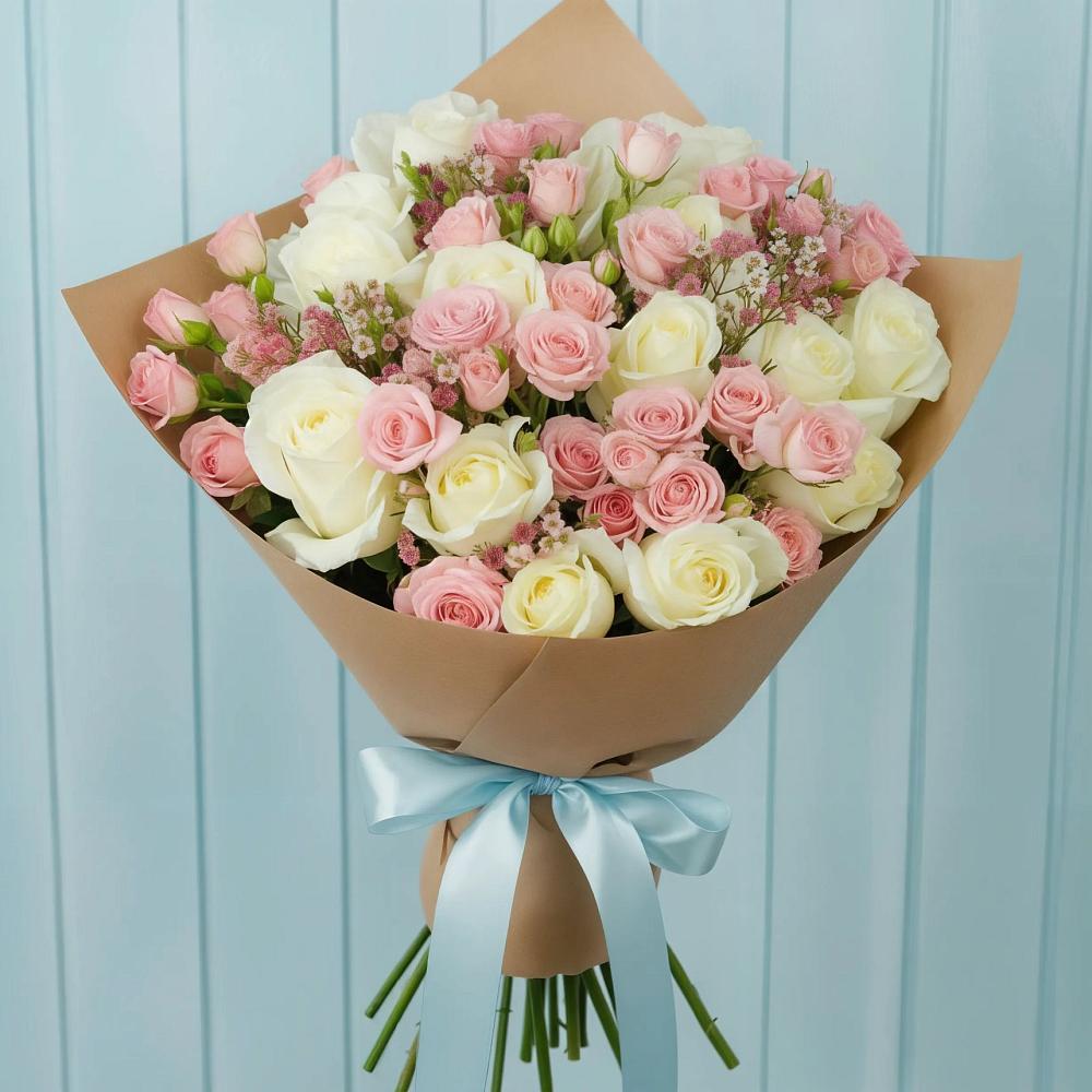 Букет цветов из: Розы в Некрасовском