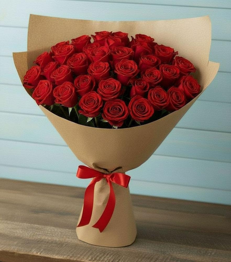 Букет Красные розы Милано в Некрасовском