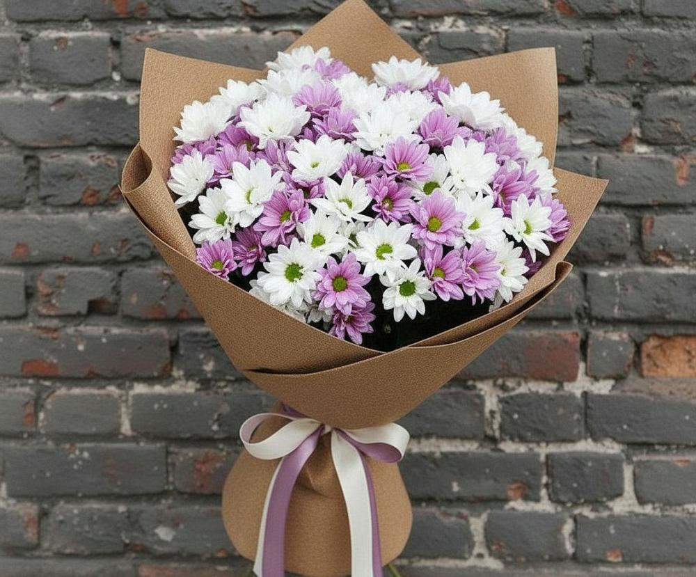 Букет цветов из: Хризантемы в Некрасовском