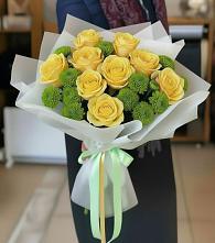 Букет цветов из:  Хризантемы и Розы в Некрасовском