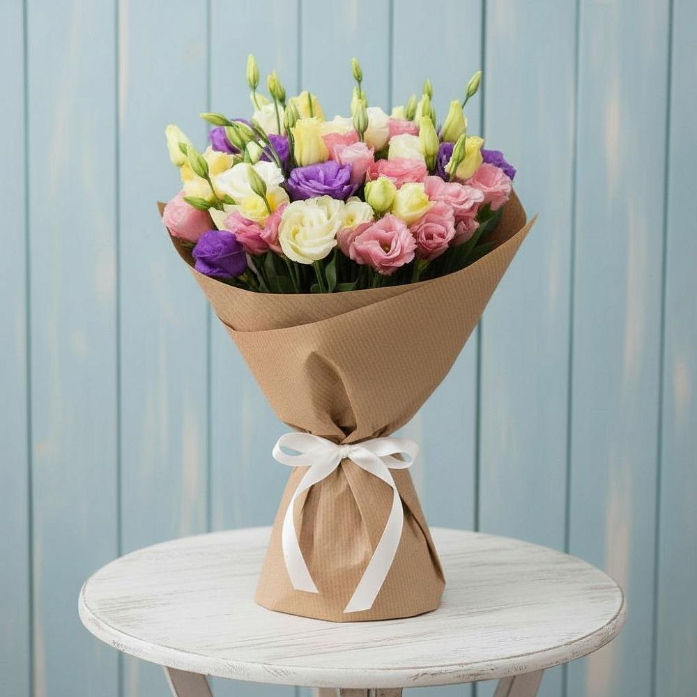 Букет цветов из: Лизиантусы в Некрасовском