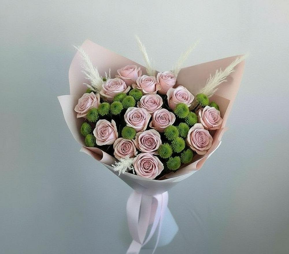 Букет цветов из: Розы и Хризантемы в Некрасовском