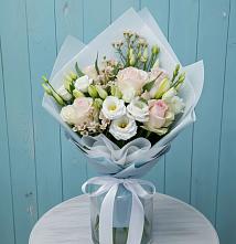 Букет цветов из:  Розы и Лизиантусы #REPLACE_PRED# Некрасовском