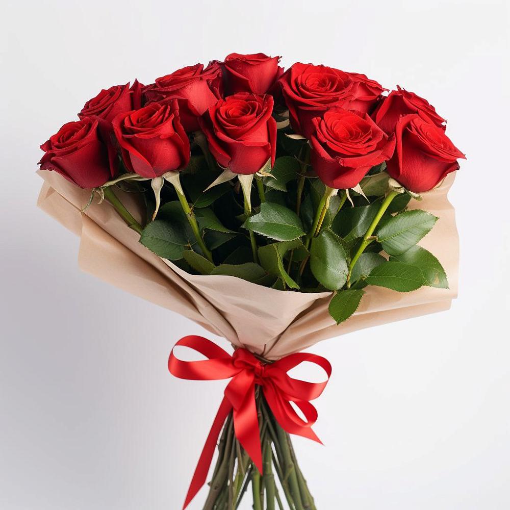 Букет 11 Красных роз Эдлесс Лав в Некрасовском